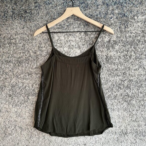 Xirena Tank Top Womens Small Brown 100%‎ Rayon Made USA Spaghetti Strap Cami - Picture 6 of 6